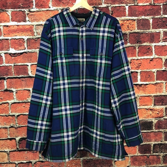 L.L. Bean Other - L.L. Bean Mens Shirt Fleece Lined Flannel Plaid